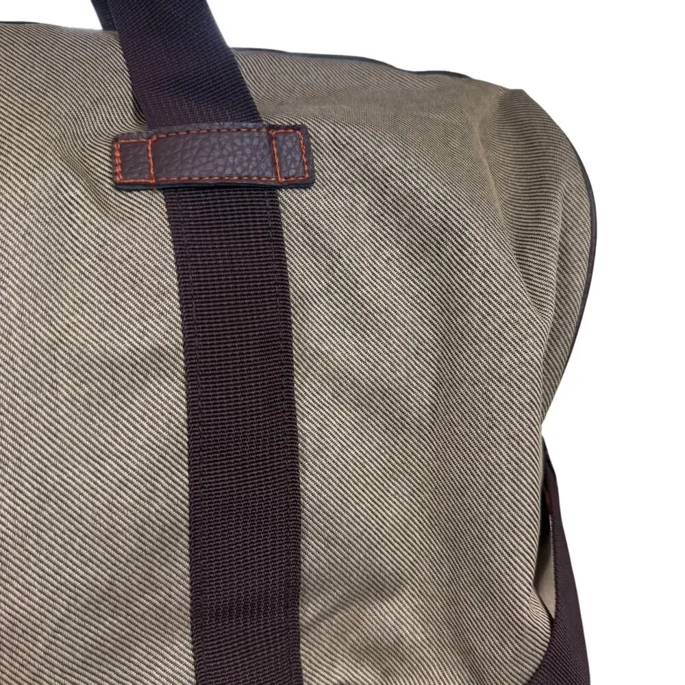 Tommy Bahama Lightweight Travel Weekender Duffle Bag Crossbody Strap Beige